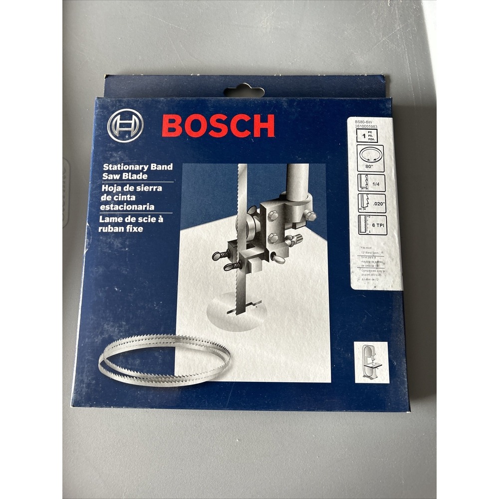 Brand New Bosch BS82-6W 82" x 1/4" 6 TPI Stationary Band Saw Blade